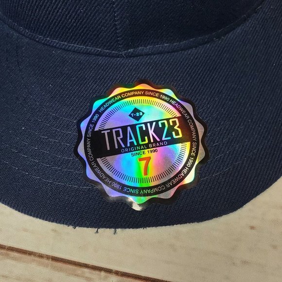 Track 23 Original Brand Solid Blue Fitted Hat Size 7 - Picture 6 of 11